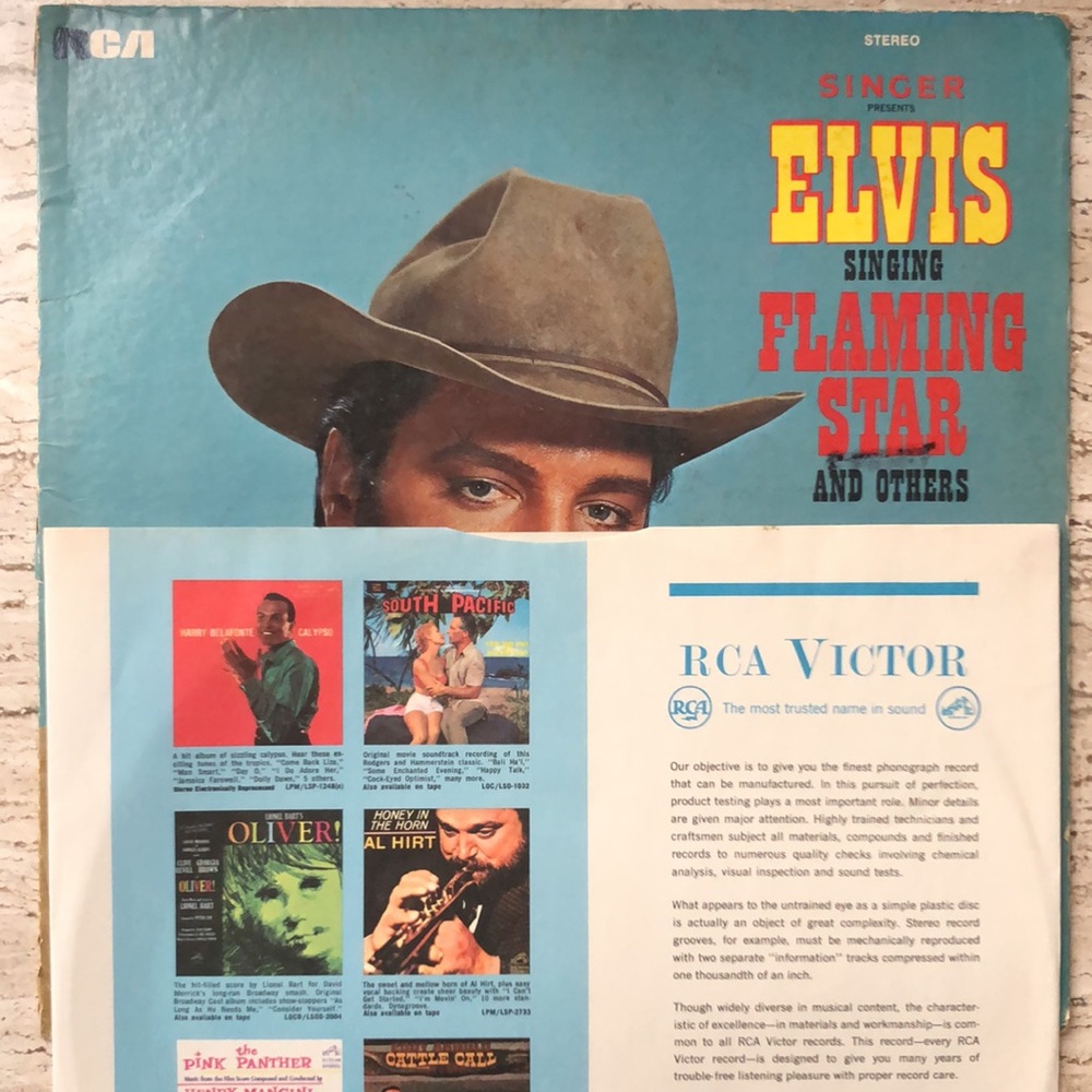 Elvis Presley Sings Flaming Star Vinyl Lp '68 - Picture 10 of 10